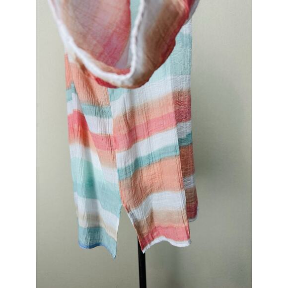 Zac & Rachel Woman 3X Pastel Colorful Bell Sleeve Blouse Peasant Boho Whimsy - Picture 5 of 12